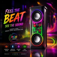 Mecha V8 Double-shot Full Transparent Waterproof Speaker - View 3